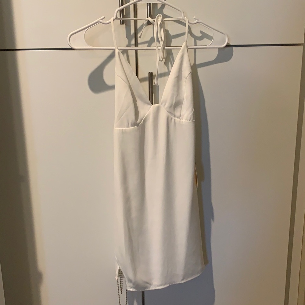 White mini dress